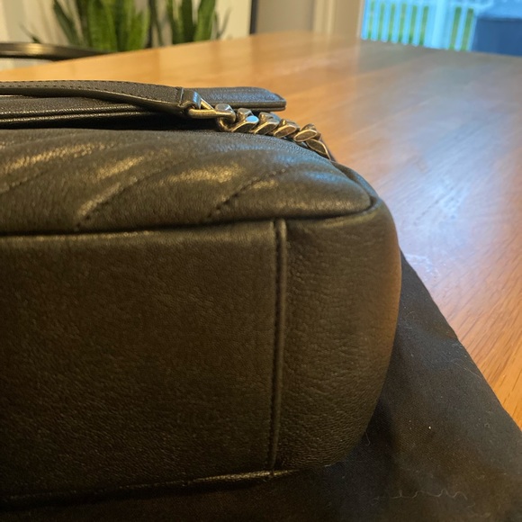 Saint Laurent College Large Chain Bag in Quilted Leather - Picture 5 of 14